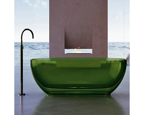Заказать Ванна из полиэфирной смолы 170х75 см Abber Kristall AT9703Emerald в магазине сантехники Santeh-Crystal.ru