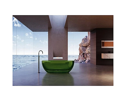 Заказать Ванна из полиэфирной смолы 170х75 см Abber Kristall AT9703Emerald в магазине сантехники Santeh-Crystal.ru