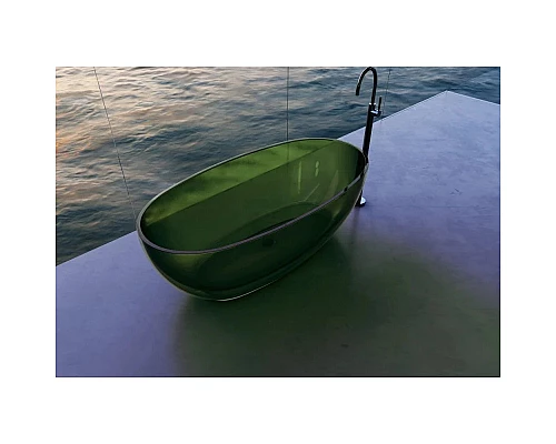 Заказать Ванна из полиэфирной смолы 170х75 см Abber Kristall AT9703Emerald в магазине сантехники Santeh-Crystal.ru