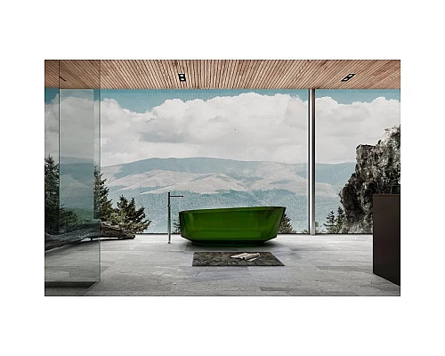 Купить Ванна из полиэфирной смолы 170х80 см Abber Kristall AT9706Emerald в магазине сантехники Santeh-Crystal.ru