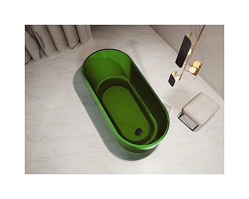 Купить Ванна из полиэфирной смолы 170х80 см Abber Kristall AT9706Emerald в магазине сантехники Santeh-Crystal.ru