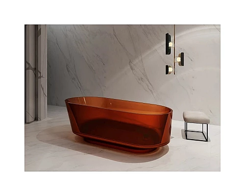 Приобрести Ванна из полиэфирной смолы 170х80 см Abber Kristall AT9706Opal в магазине сантехники Santeh-Crystal.ru