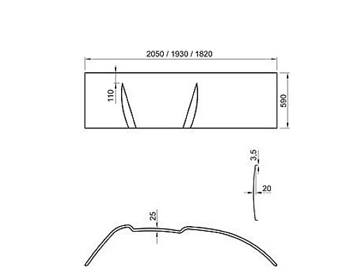 Приобрести Панель передняя Asymmetric P 160 см Ravak CZ47100000 в магазине сантехники Santeh-Crystal.ru