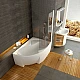 Купить Асимметричная акриловая ванна Rosa II PU Plus 160 x 105 P Ravak CL210P0000 в магазине сантехники Santeh-Crystal.ru