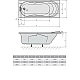 Приобрести Акриловая ванна 160x74 см Alpen Adriana 43111 в магазине сантехники Santeh-Crystal.ru
