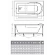 Приобрести Акриловая ванна 170х70х40 см Alpen Karmenta AVP0004 в магазине сантехники Santeh-Crystal.ru