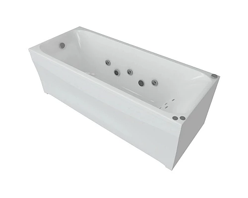Купить Акриловая гидромассажная ванна 140х70 см пневматическое управление стандартные форсунки Aquatek Альфа-140 в магазине сантехники Santeh-Crystal.ru