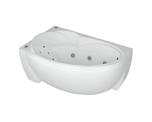 Приобрести Акриловая гидромассажная ванна 150х95 см левая пневматическое управление плоские форсунки Aquatek Бетта-150 в магазине сантехники Santeh-Crystal.ru