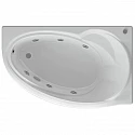 Акриловая гидромассажная ванна 160х97 см правая пневматическое управление премиум форсунки Aquatek Бетта-160