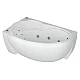 Приобрести Акриловая гидромассажная ванна 170х97 см левая пневматическое управление стандартные форсунки Aquatek Бетта-170 в магазине сантехники Santeh-Crystal.ru