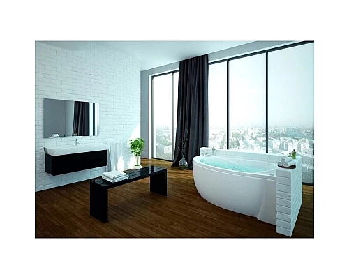 Купить Акриловая гидромассажная ванна 170х97 см правая пневматическое управление премиум форсунки Aquatek Бетта-170 в магазине сантехники Santeh-Crystal.ru