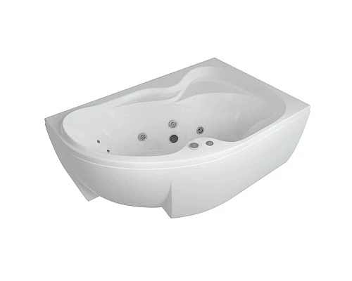 Приобрести Акриловая гидромассажная ванна 170х105 см правая пневматическое управление премиум форсунки Aquatek Вега-170 в магазине сантехники Santeh-Crystal.ru