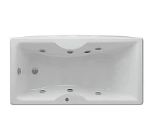 Акриловая гидромассажная ванна 170х75 см пневматическое управление плоские форсунки Aquatek Феникс-170