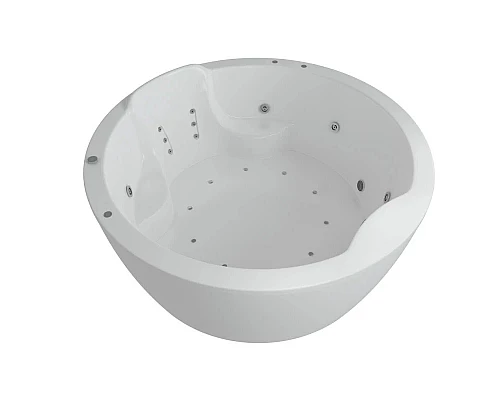 Приобрести Акриловая гидромассажная ванна 180х180 см пневматическое управление плоские форсунки+спинной массаж 6 форсунок Aquatek Аура в магазине сантехники Santeh-Crystal.ru