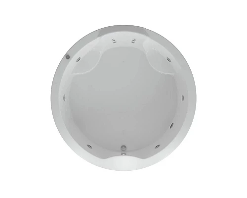 Приобрести Акриловая гидромассажная ванна 180х180 см пневматическое управление плоские форсунки+спинной массаж 6 форсунок Aquatek Аура в магазине сантехники Santeh-Crystal.ru