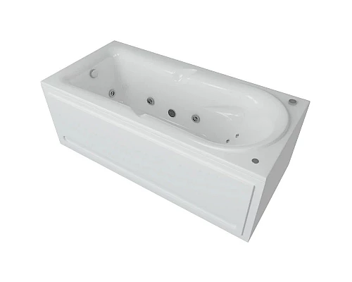 Купить Акриловая гидромассажная ванна 170х80,5 см пневматическое управление плоские форсунки Aquatek Леда в магазине сантехники Santeh-Crystal.ru