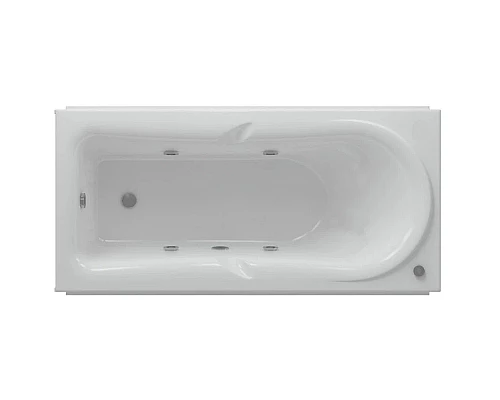 Купить Акриловая гидромассажная ванна 170х80,5 см пневматическое управление плоские форсунки Aquatek Леда в магазине сантехники Santeh-Crystal.ru