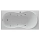 Заказать Акриловая гидромассажная ванна 180х90 см пневматическое управление плоские форсунки Aquatek Мартиника в магазине сантехники Santeh-Crystal.ru