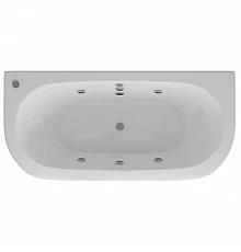 Акриловая гидромассажная ванна 190х90 см пневматическое управление стандартные форсунки Aquatek Морфей