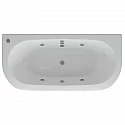 Акриловая гидромассажная ванна 190х90 см пневматическое управление премиум форсунки Aquatek Морфей
