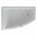 Акриловая гидромассажная ванна 180х125 см левая пневматическое управление стандартные форсунки Aquatek Оракул