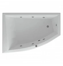 Акриловая гидромассажная ванна 180х125 см левая пневматическое управление премиум форсунки Aquatek Оракул