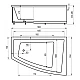 Купить Акриловая гидромассажная ванна 180х125 см правая пневматическое управление плоские форсунки Aquatek Оракул в магазине сантехники Santeh-Crystal.ru
