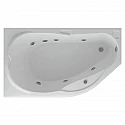 Акриловая гидромассажная ванна 170х100 см левая пневматическое управление стандартные форсунки Aquatek Таурус