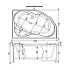 Приобрести Акриловая ванна 169,x109,4 см правая Aquanet Capri 00205387 в магазине сантехники Santeh-Crystal.ru