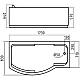 Заказать Акриловая гидромассажная ванна 173х83 см R Gemy G9010B R в магазине сантехники Santeh-Crystal.ru