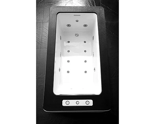 Заказать Акриловая гидромассажная ванна 170х90 см Gemy G9253 Black в магазине сантехники Santeh-Crystal.ru