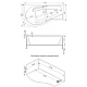 Купить Акриловая ванна 170х94,5 см L Bas Капри B00015 в магазине сантехники Santeh-Crystal.ru