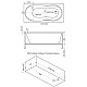 Купить Акриловая ванна 130х70 см Bas Лима B00021 в магазине сантехники Santeh-Crystal.ru
