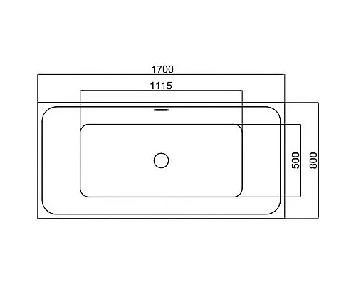 Приобрести Акриловая ванна 170х80 см Black & White Swan 108SB00 в магазине сантехники Santeh-Crystal.ru