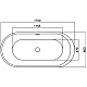 Приобрести Акриловая ванна 170х80 см Black & White Swan 109SB00 в магазине сантехники Santeh-Crystal.ru
