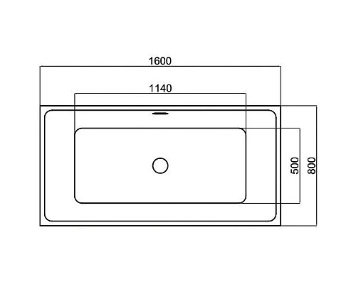 Приобрести Акриловая ванна 160х80 см Black & White Swan 110SB00 в магазине сантехники Santeh-Crystal.ru