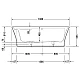 Приобрести Акриловая ванна 190х90 см Duravit Cape Cod 700364000000000 в магазине сантехники Santeh-Crystal.ru