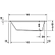 Приобрести Акриловая ванна 160х70 см Duravit D-Code 700096000000000 в магазине сантехники Santeh-Crystal.ru