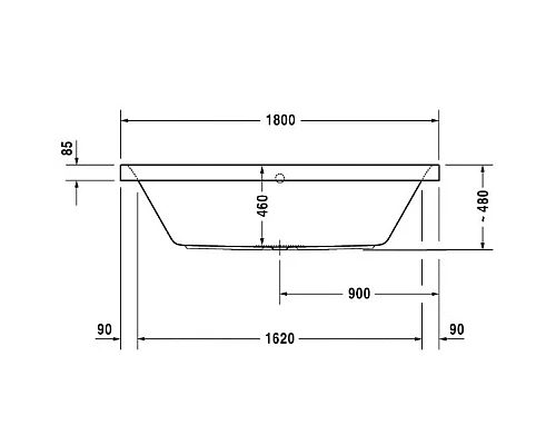 Приобрести Акриловая ванна 180х80 см Duravit Happy D.2 700320000000000 в магазине сантехники Santeh-Crystal.ru