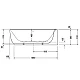 Приобрести Акриловая ванна 185х95 см R Duravit Luv 700432000000000 в магазине сантехники Santeh-Crystal.ru
