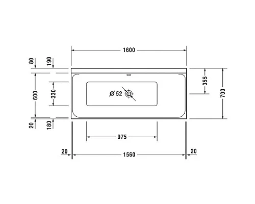 Купить Акриловая ванна 160х70 см R Duravit P3 Comforts 700372000000000 в магазине сантехники Santeh-Crystal.ru