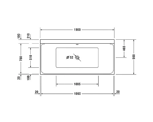Заказать Акриловая ванна 190х90 см Duravit P3 Comforts 700378000000000 в магазине сантехники Santeh-Crystal.ru