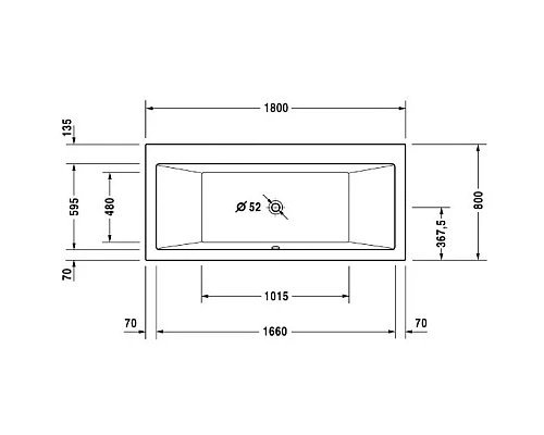 Купить Акриловая ванна 180х80 см Duravit Vero 700135000000000 в магазине сантехники Santeh-Crystal.ru