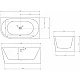 Заказать Акриловая ванна 150х78 см R Abber AB9257-1.5 R в магазине сантехники Santeh-Crystal.ru