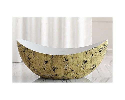 Приобрести Акриловая ванна 180х80 см Abber AB9333Gold в магазине сантехники Santeh-Crystal.ru