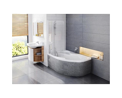 Заказать Асимметричная акриловая ванна Rosa II PU Plus 170 x 105 L Ravak C2210P0000 в магазине сантехники Santeh-Crystal.ru