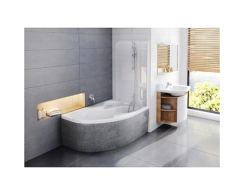 Купить Асимметричная акриловая ванна Rosa II PU Plus 160 x 105 P Ravak CL210P0000 в магазине сантехники Santeh-Crystal.ru