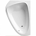 Акриловая асимметричная ванна LoveStory II PU Plus L белая Ravak C771000000