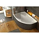 Заказать Асимметричная акриловая ванна Rosa II PU Plus 160 x 105 L Ravak CM210P0000 в магазине сантехники Santeh-Crystal.ru