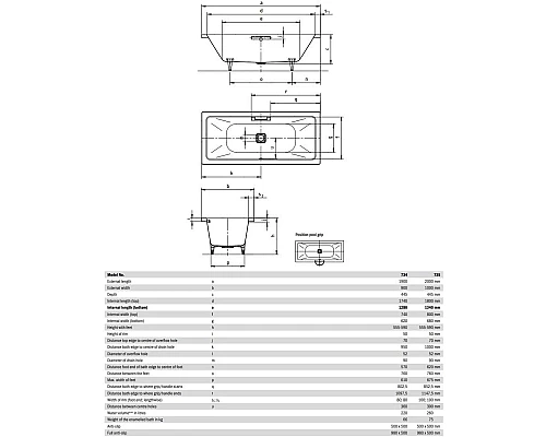 Купить Стальная ванна 190х90 см Kaldewei Conoduo 734 Standard в магазине сантехники Santeh-Crystal.ru